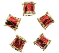 Beaupretty 5Pcs Miniature Drum Kit Doll House Decor Set Micro Landscape Musical Instrument Props for Dollhouse Accessories and Mini House Supplies