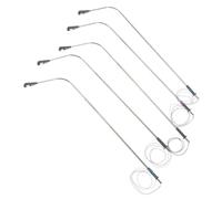 Beaupretty 5pcs Miniature Street Lamp Models Road Light for Model Railways and Dollhouse Decor Mini Garden Prop with White LED Light for Sand Table Landscape Craft