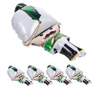 Beaupretty 5pcs Nutcracker Inflatable Foil Balloons Christmas Balloon Decoration for Party Favors Aluminum Foil Photo Props for Wall Door Ceiling Adorable Xmas Party Supplies