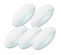 Beaupretty 5pcs Optical Lens Biconvex Lens Lenses Laboratory Science Lab Double Convex Converging Lens Physics Convex Lens Clear Optically Focal Convex and Concave Lens Spherical Convex Lens