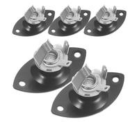 Beaupretty 5pcs Oval Mono Guitar Output Jack Plate Recessed Instrument Endpin Input Cover Replacement Socket for Electric Guitar DIY Accessories
