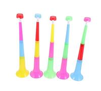 Beaupretty 5pcs Plastic Party Horns Trumpets for Noise Makers Cheering Props for Sports Events Concerts Football Matches Fun Blow Horns for Boys