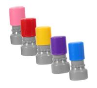 Beaupretty 5pcs Pre Inked Teacher Stamps for Classroom Motivational Grading Supplies Compact Reward Stamps for Homework Encouragement Tool for Teachers