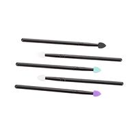 Beaupretty 5pcs Professional Makeup Brush Silicone Eye Shadow Brushes Long Handle Easy to Hold for Home Travel Party