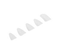 Beaupretty 5pcs Professional Nylon Lute Finger Nails for Adult Performance Comfortable and Easy to Clean for Guzheng and Lute Players White Large