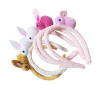 Beaupretty 5pcs Rabbit Ear Headband Easter Party Headdress Plush Bunny Headband Easter Costume Cosplay Accessory Rabbit Headwear Easter Party Favors Stuffed Bunnies Rabbit Hair