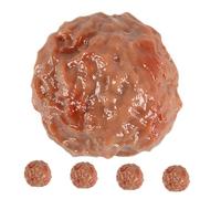 Beaupretty 5Pcs Realistic PVC Fake Beef Meatball Models for Restaurant Hotel Museum Display Kitchen Decoration Photography Props