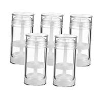 Beaupretty 5Pcs Refillable Plastic Deodorant Containers DIY Cream Bottles for Travel Toiletries and Personal Care Aromatherapy Dispensers