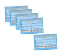 Beaupretty 5pcs Removable Piano Key Stickers with Color-coded Notes for Beginners Reusable PVC Keyboard Labels with Music Notation Guide for Self-learning and Scale Practice