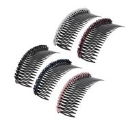 Beaupretty 5pcs Rhinestone Hair Insert Combs Bang Styling Accessories for Women Daily Party Wedding Headwear Photo Props with Glossy Color
