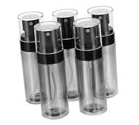 Beaupretty 5pcs Semi Transparent Black Spray Bottles Fine Mist Sunscreen Atomizers Refillable Cosmetic Sub Bottles for Travel Hair Facial Mists DIY Perfume