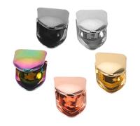 Beaupretty 5pcs Single Tooth Hip Hop Teeth Grill Cap Removable Stainless Steel Colorful Mouth Guard for Party and Cosplay, Portable Urban Street Style Jewelry for Men and Women