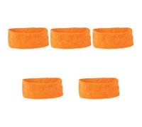 Beaupretty 5pcs Sports Sweatbands for Yoga Spa Headbands for Facial Make up Wrap Adjustable Terry Cloth Headband for Exercise Home Use and Travel