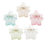 Beaupretty 5pcs Star Hair Clips Claw Hairpin Mini Hair Accessories for Women Girl Clip