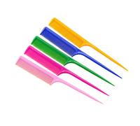 Beaupretty 5pcs Tail Comb Styling Comb Plastic Anti Static Heat Resistant Teasing Comb Salon Comb for Making Modelling Salon Home Random Color