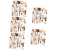 Beaupretty 5pcs Teeth Hair Comb for Women Simple Side Comb for Fine and Thin Hair Lightweight Acetate Material Fashionable Minimalist Design for Daily Styling and Events