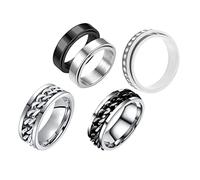Beaupretty 5pcs Titanium Steel Fidget Set Anxiety Thumb for Lightweight and Comfortable Silent Rotating Design Versatile Finger Accessories for Men and Women