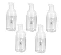 Beaupretty 5pcs Transparent Pump Bottle Travel-Friendly Foaming Dispenser for Shampoo Conditioner and Cosmetics Leakproof and Reusable Design for Women