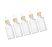 Beaupretty 5pcs Travel Bottle Dropper Bottles for Cosmetics Squeezy Rubber Head Essential Oil Carrying Case for Women Portable Eco-friendly