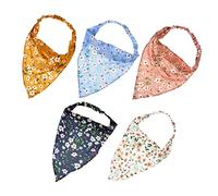 Beaupretty 5Pcs Triangle Hair Scarves Elastic Head Scarf Hair Accessories for Women Floral Printed Headbands for Fashion and Everyday Use