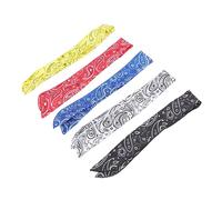 Beaupretty 5pcs Wire Headband for Women Rabbit Ears Wide Boho Headbands Elastic Wire Bunny Ear Design Paisley Hair Holders