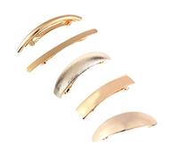 Beaupretty 5pcs Women Hair Clips Hair Bows Clips for Women Gold Accessories Headband Spring Hairpin Barrettes Decor
