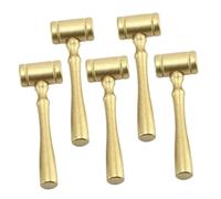 Beaupretty 5Pcs Wooden Judge Gavel with Smooth Finish Courtroom Hammer for Boys and Educational Craft