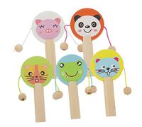 Beaupretty 5pcs Wooden Orff Puzzle Musical Instruments for Educational Early Learning with Smooth Edges Portable Rhythm Development for Ages