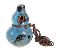 Beaupretty 6 Hole Ceramic Ocarina Alto C in Stylish Gourd Design with Comfortable to Play and Portable Features, for Outdoor Activities and Music Lovers