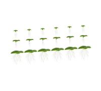 Beaupretty 6 Pack Simulated Floating Duckweed with Plastic Roots for Aquarium and Decor Lifelike Artificial Water Plants for Fish Tank Accessories Lightweight and Easy to Reposition Enhances