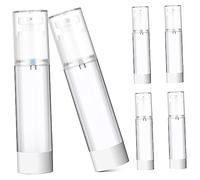 Beaupretty 6 Pack Travel Dispensing Bottles Leak Squeeze Spray Lotion Bottles 50ml Airless Pump Travel Containers Fragrance