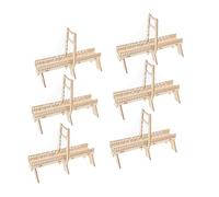 Beaupretty 6 Sets DIY Cable Stayed Bridge Stem Kit for Handmade Wooden Science for Family Collaboration Creative Learning and Elementary Physics Experiments