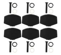 Beaupretty 6 Sets Folk Guitar Tuner Handle Metal Tuning Caps for Reliable String Durable Design with Fine Workmanship Fit for Various Guitar Types