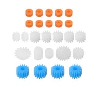 Beaupretty 6 Sets Plastic Worm Gear Set Multiple Bore Sizes 2mm to 4mm for Model Planes and Robot Models, for Robot Maker Projects and Educational Environments, Replacement Parts That Enhance
