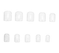 Beaupretty 600Pcs Clear Short Square Press on Nails Full Cover Nail Tips for Women Diy Manicure Party Nail Art Stickers