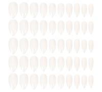Beaupretty 600pcs Plastic Fake Nail Tips Full Cover Short Square Nail Art Stickers Easy to Apply Artificial for Women DIY and Parties