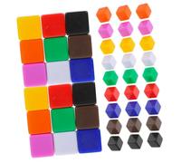 Beaupretty 60pcs Acrylic Blank Dice Props DIY Writing Dices for Board Games for Creative Activities and Fun Gatherings with Friends Smooth Surface
