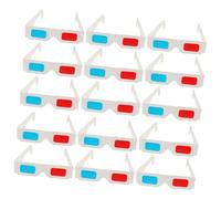 Beaupretty 60pcs Anaglyph Glasses Paper Frame Disposable Cinema Movie Glasses for Movies Viewing Party Use Gift