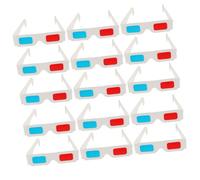 Beaupretty 60pcs Anaglyph Paper Glasses for Movies Disposable Red Blue Frame for Home Theater Viewing and Gaming Experience