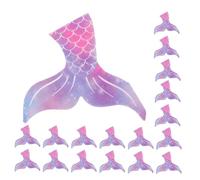 Beaupretty 60pcs Mermaid Tail Napkins Ocean Theme Party Supplies High Absorbency Paper Tissue for Birthday Beach Picnic Outdoor Use
