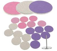 Beaupretty 60Pcs Pedicure Sanding Discs Set Electric Callus Remover Pads with Bearing Storage Box for Nail Salon and Home Use Exfoliating Dead Skin and Grinding Calluses