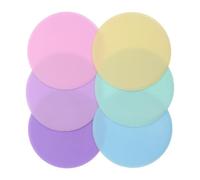 Beaupretty 6pcs 12cm Flat Agility Markers for Soccer Training and Gym Floors, Tpe Material Non-slip Spot Markers Supporting Safe Movement and Excellent Stability for Group Drills Random Color