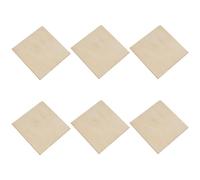 Beaupretty 6pcs 25cm Square Unfinished Wood Slices for DIY Crafts, Thin Blank Wooden Sheets for Painting, Staining, and Home Decoration Projects