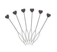 Beaupretty 6pcs Black Heart-shaped Bead Stringer Hair Tools for Braids Quick Hair Beader Styling Accessories for Women Girls French Braiding and Ponytail Making