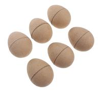 Beaupretty 6pcs Brown Paper Easter Eggs 8x5.5cm DIY Blank Craft Eggs for Painting and Graffiti, ’ Easter Decoration and Handmade Set for Creative Play