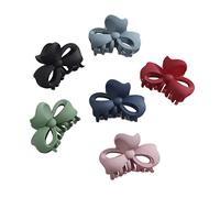 Beaupretty 6Pcs Butterfly Knot Hair Claw Clips Durable Hair Accessories for Women Jaw Clips Grey for Effortless Styling