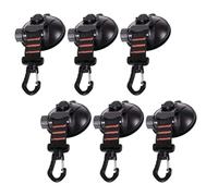 Beaupretty 6pcs Canopy Car Window Suction Cup Hanging Hook Abs Lightweight Convenient to Use for Outdoor Camping and Connecting Tarps
