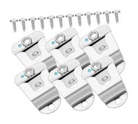 Beaupretty 6pcs Cb Mic Hanger Clips Microphone Holder for Car Use Lightweight Compact Design Easy to Install Secure Mobile Microphone