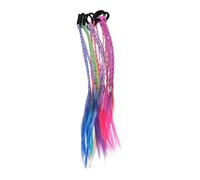 Beaupretty 6pcs Colorful Braided Hair Rope Extensions for Girls Synthetic Braided Wigs Hair Pieces for Boys and Girls Braids and Accessories