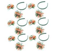Beaupretty 6pcs Colorful Pom Pom Hairbands Knitted Headbands for Party Hair Decoration Lightweight Non-slip Funny Multi-colored Headband Set for Birthday Carnival Festival Celebration